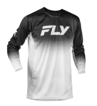 Kids motocross shirt FLY RACING Rayce Sonar - White/Black