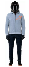 Motorcycle sweatshirt ALPINESTARS CHROME V2 GRY/RED