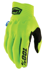 Motocross Gloves 100% COGNITO SMART SHOCK FLUO YELLOW