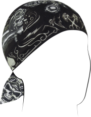 Кърпа за глава FLYDANNA COTN BIKER SKULL