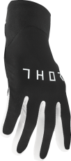 Мотокрос ръкавици THOR AGILE SOLID BLACK/WHITE