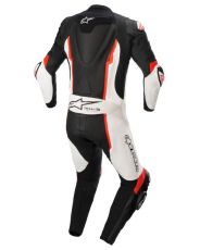ALPINESTARS LEATHER TEAM Coveralls MISSILE V2 BLACK/WHITE/RED