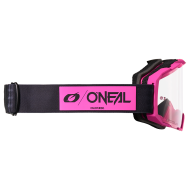 Motocross goggles O'NEAL B-22 CORE BLACK/PINK - CLEAR