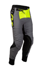 Pantaloni de motocross FLY RACING Lite Flake pentru copii - Gri/Vizibilitate ridicată/Negru