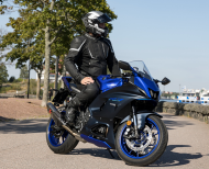 Geacă de motocicletă din piele Lindstrands Sanden neagră