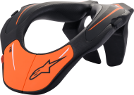 Guler de protectie pentru copii ALPINESTARS NECK SUPPORT NEGRU/PORTOCIAL