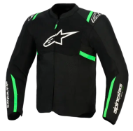 Textile motorcycle jacket ALPINESTARS T-SPS AIR V2 BLACK/FLUO GREEN