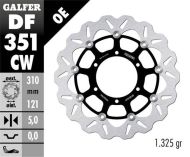 Floating Front Brake Disc Galfer WAVE FLOATING COMPLETE (C. ALU.) 310x5mm DF351CW