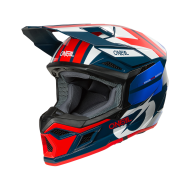 Motocross helmet O'NEAL 3SERIES RIDE BLUE/WHITE/RED V.26