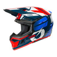 Motocross helmet O'NEAL 3SERIES RIDE BLUE/WHITE/RED V.26