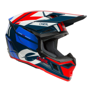 Motocross helmet O'NEAL 3SERIES RIDE BLUE/WHITE/RED V.26