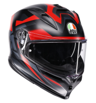 Helmet AGV K7 MPLK GLIMPSE MATT BLACK/RED