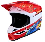 Детска мотокрос каска ALPINESTARS SM3 FALCON RED/WHT/BLU