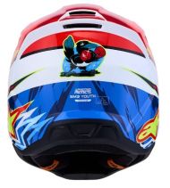 Детска мотокрос каска ALPINESTARS SM3 FALCON RED/WHT/BLU