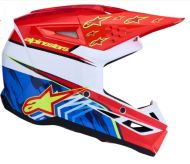 Детска мотокрос каска ALPINESTARS SM3 FALCON RED/WHT/BLU