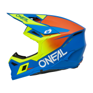 Motocross Helmet O'NEAL 3SERIES SOLID BLUE/NEON