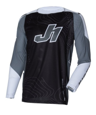 Tricou Motocross Just1 J-Flex 2.0 Frontier Negru/Alb