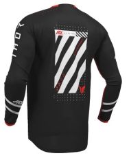 Tricou Motocross THOR LAUNCHMODE FUTURA NEGRU/ROȘU
