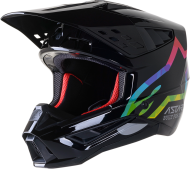 Casca Motocross ALPINESTARS SM5 Busola NEGRA/ARGINTIU