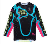 Φανέλα Motocross TROY LEE DESIGNS SSE Ultra Membrane Jersey - Μαύρο/Κίτρινο