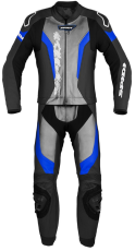 LEATHER MOTORCYCLE TEAM SPIDI LASER TOURING Black/Blue 2PC
