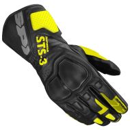 Кожени мото ръкавици SPIDI STS-3 BLACK/NEON YELLOW