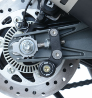R&G RACING Offset Cotton Reels Stand Adapters Black KTM RC 390 17-21 / 125 17-21 / Duke 125 17-23