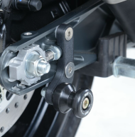R&G RACING Offset Cotton Reels Stand Adapters Black KTM RC 390 17-21 / 125 17-21 / Duke 125 17-23