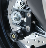 R&G RACING Offset Cotton Reels Stand Adapters Black KTM RC 390 17-21 / 125 17-21 / Duke 125 17-23