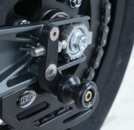 R&G RACING Offset Cotton Reels Stand Adapters Black KTM RC 390 17-21 / 125 17-21 / Duke 125 17-23