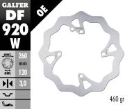 Преден спирачен диск Galfer WAVE FIXED 260x3mm DF920W
