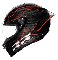 MOTORCYCLE HELMET AGV PISTA GP RR PERFORMANTE CARBON/RED