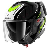 Modular helmet SHARK OXO RYDGER Black White Yellow