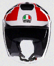 Scooter helmet AGV IRIDES TOLOSA BLACK/GREY/RED