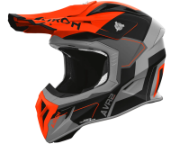 Cască motocross AIROH AVIATOR ACE 2 SHIELD PORTOCALIU MAT