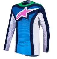 Мотокрос джърси ALPINESTARS TECHSTAR MAVEN WHITE/BL/GN