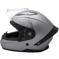 Motorcycle helmet A-PRO BADGE SILVER