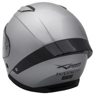 Motorcycle helmet A-PRO BADGE SILVER