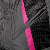 Women's textile motorcycle jacket ADRENALINE LOVE RIDE 2.0 LADY BLACK/PINK/GREY