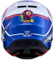 ALPINESTARS SM7 BLASTER Motocross Helmet WHT/BLU/RED