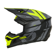 Motocross helmet O'NEAL 3SERIES RIDE BLACK/GRAY/NEON YELLOW V.26