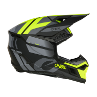 Motocross helmet O'NEAL 3SERIES RIDE BLACK/GRAY/NEON YELLOW V.26