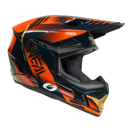 Мотокрос каска O'NEAL 3SERIES HAZE BLUE/ORANGE/GOLD V.26