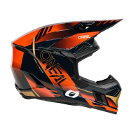 Мотокрос каска O'NEAL 3SERIES HAZE BLUE/ORANGE/GOLD V.26