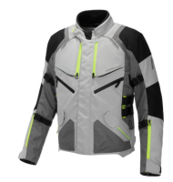 Motorcycle jacket ADRENALINE BERGEN PPE Grey/Yellow