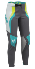 Pantaloni de motocross pentru femei THOR SPORTMODE VELOCITY GRI/ACQUA