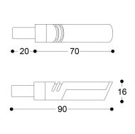 LED мото мигачи BARRACUDA IDEA B-LUX SILVER 