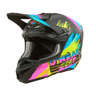 Κράνος Motocross 5SERIES ΠΟΛΥΑΚΡΥΛΙΤΗΣ RESEDA ΜΑΥΡΟ/NEON