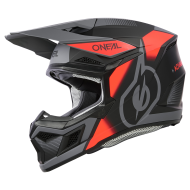 Motocross helmet O'NEAL 3SERIES VISION BLACK/RED/GRAY V.24