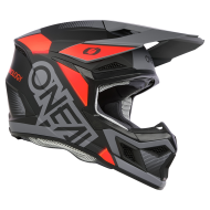 Motocross helmet O'NEAL 3SERIES VISION BLACK/RED/GRAY V.24
